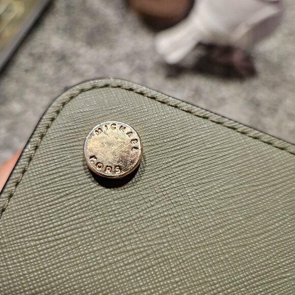 Michael Kors Army Green Top Handle Bag - Picture 9 of 14